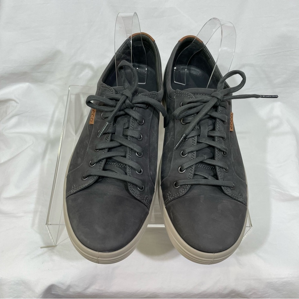 ECCO Gray Leather Sneakers